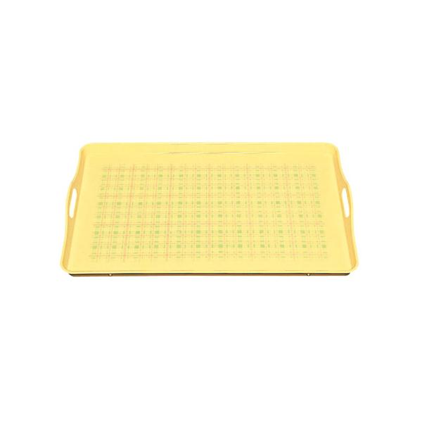 FRP大型配膳トレイ クリーム地/チェック柄 OHT-6240 : cocoatta - 通販