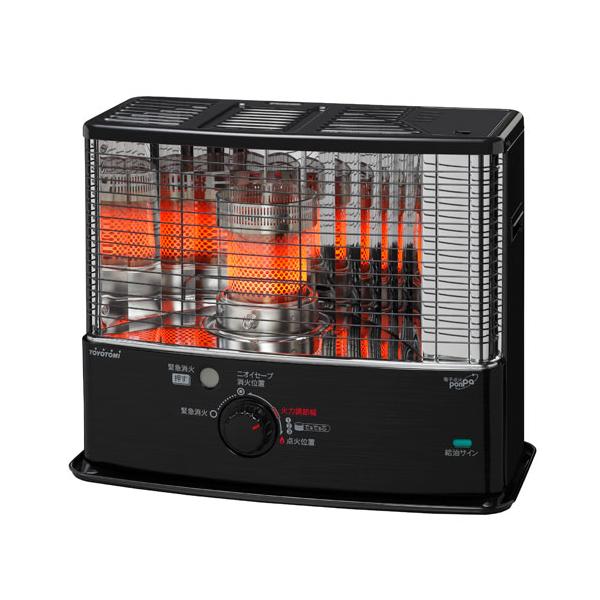 トヨトミ 反射形石油ストーブ シングル燃焼 ワイドタイプ ブラック RS