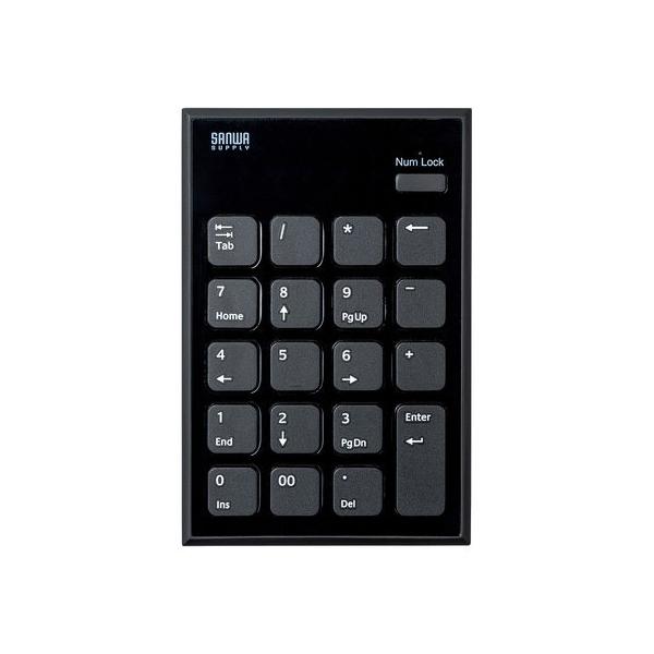 他サイト： サンワサプライ Bluetoothテンキー NT-BT21BKの商品画像