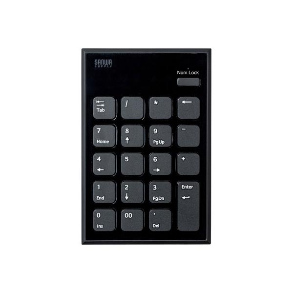 他サイト： サンワサプライ 静音Bluetoothテンキー NT-BT23BKの商品画像