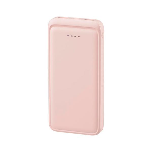 オーム電機 SmartComm モバイルバッテリー 10000mAh シュガーピンク