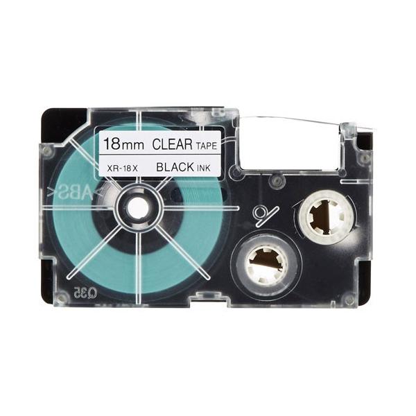 カシオ CASIO ネームランドテープ18mm 透明 5巻入 XR-18X-5P-E
