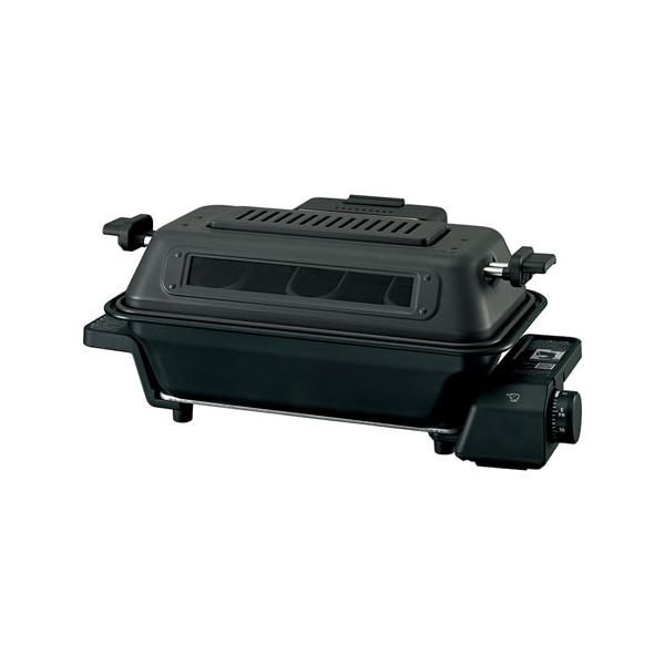 ■高性能触媒フィルターが煙やニオイ成分を分解するので、おうちでのグリル料理に最適です。■ふた・ステンレス製焼網・こんがり反射板・水受皿は分解して丸洗いできます。■高さを2段階調整できる焼網です。高くすると、干物や切り身等の薄い食材が焼きやす...