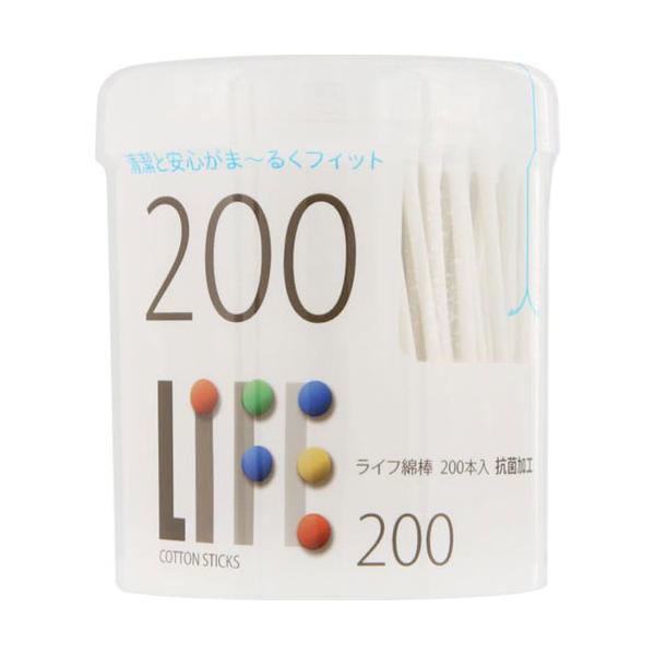 ライフ 綿棒円筒ケース入り(200本入*100個セット)[ケース入り綿棒] 平和メディク ライフ 綿棒円筒ケース入り 200本入 : cocoatta - 通販