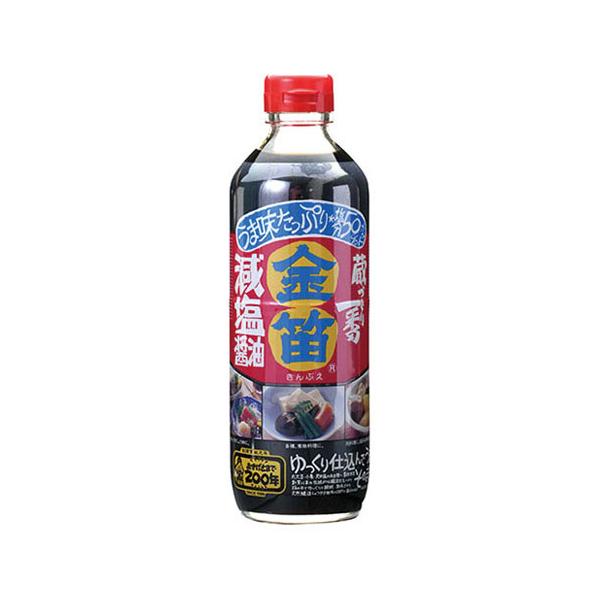 笛木醤油 金笛 減塩醤油 600ml 調味料