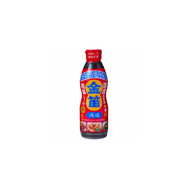 笛木醤油 金笛 減塩しょうゆ デラミボトル 450ml