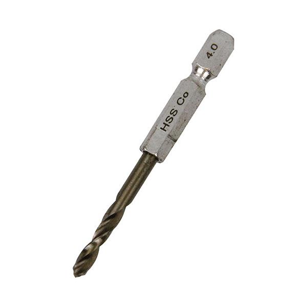 ステンレス　鉄板　コバルト　六角軸 六角軸コバルトステンレスドリル 微短 チョイみじ 4mm