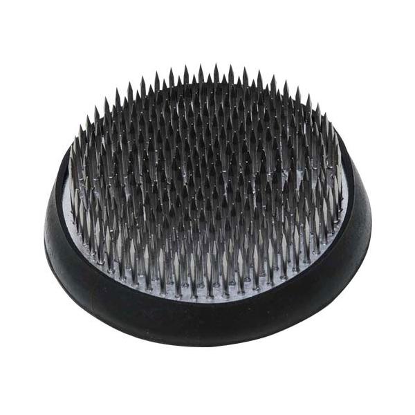 ステンレス針でサビにくいから生け花に最適です。剣山。生け花用です。錆びにくいステンレス針です。底面はすべりにくいゴムマット付きです。■仕様形状：中丸サイズ(約)：71mm重量：約320gゴムマット付■材質本体：鉛針部：ステンレス