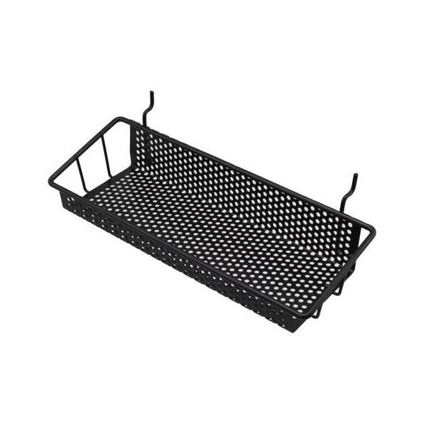 他サイト： 光 パンチングボード用カゴ 棚 黒 PBW-601の商品画像