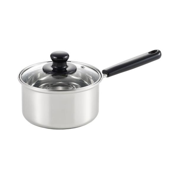 ヨシカワ クックルックII ステンレス片手鍋 16cm 日本製 IH対応 200V