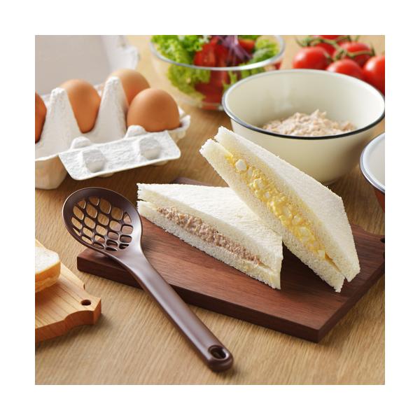 他サイト： スプーン サンドウィッチスプーン 調理スプーン 穴あき マッシャー 食洗機対応 180° 日本製 燕三条 ヨシカワの商品画像