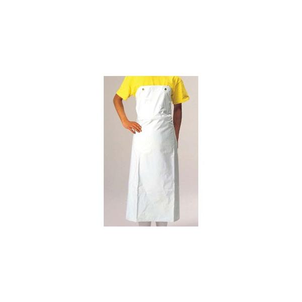 新日本ケミカル・オーナメント ワンタッチ 前掛 胸付 白 900×1150 業務
