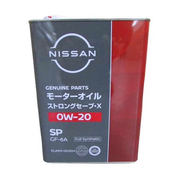 他サイト： 日産 純正エンジンオイル ストロングセーブ・X SP/GF-6A 0W-20 4L KLAP0-00204の商品画像