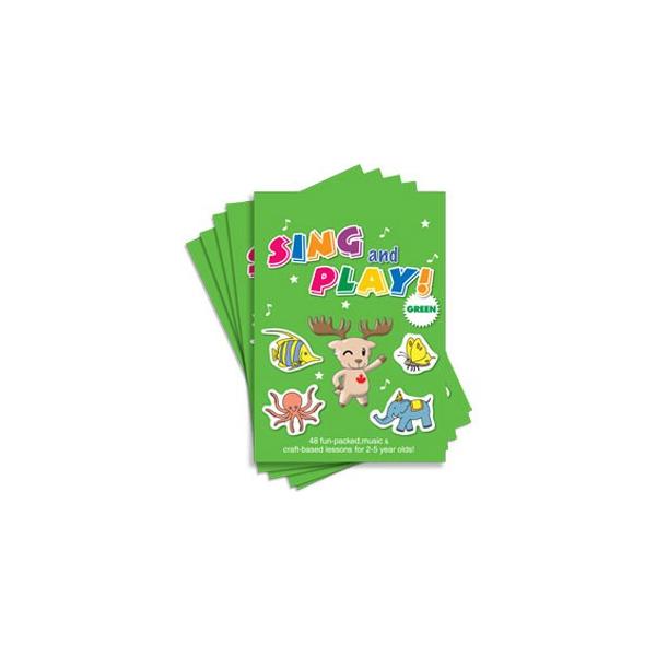 Maple Leaf Publishing Sing and Play Green Craft Book 5冊パック（CDなし） S＆P_緑・5冊パック
