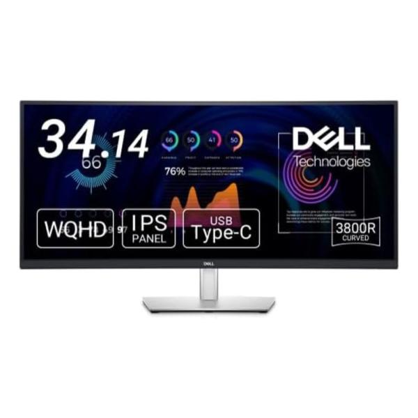 【美品】【箱梱包有】Dell 34曲面USB-Cハブモニター P3424WE DELL Dell 34インチ曲面USB-Cハブ モニター (34型/3440×1440