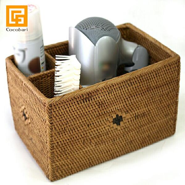 【新品】アタ 仕切り ボックス コスメボックス 収納雑貨 アタ雑貨 バリ島 カゴ 新品】アタ 仕切り ボックス コスメボックス 収納雑貨 アタ雑貨 バリ島