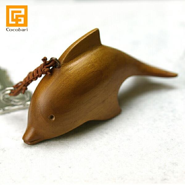 木製キーホルダー イルカ    大人 かわいい おしゃれ 鍵 ホテル ルーム 海 マリン 生き物 ハンドメイド ココバリ