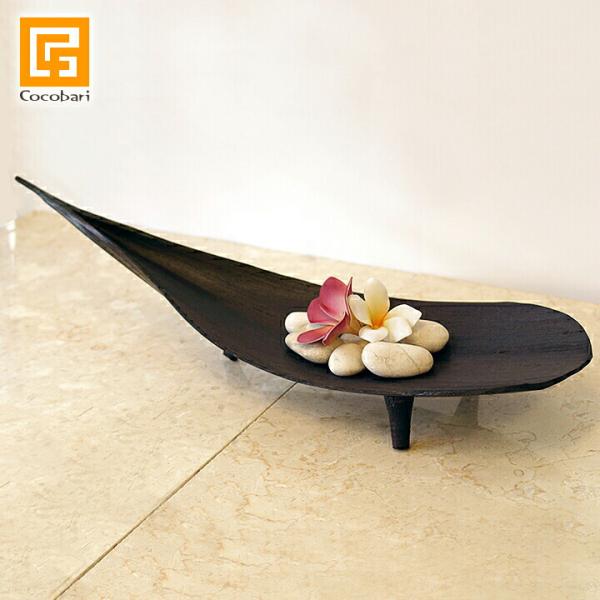 椰子のインテリア(ミニサイズ)   アジアン雑貨 バリ インテリア おしゃれ パームリーフ トレイ ココナッツ オブジェ