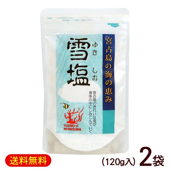 雪塩 沖縄 宮古島 天然塩 （120g×1個）