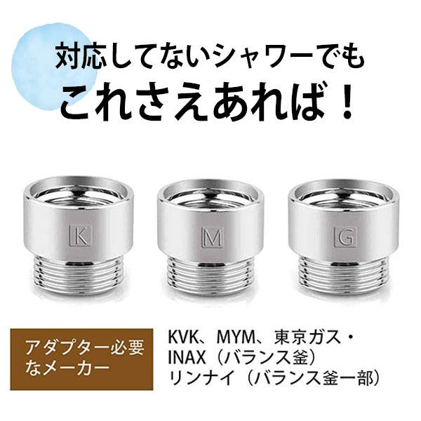 シャワーヘッドアダプター KVK MYM INAX リンナイ 東京ガス 交換用