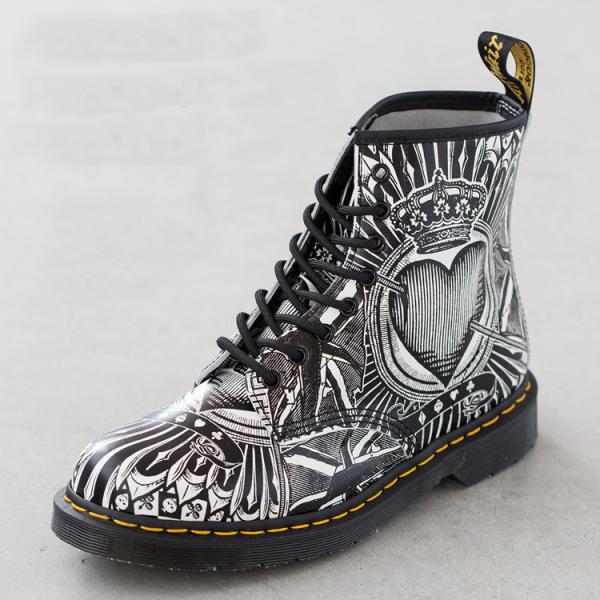 dr martens playing card boots