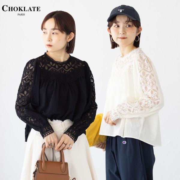 美品✨chacok France薔薇 シースルートップス Scalloped Tulle Blouse by Angelic Pretty