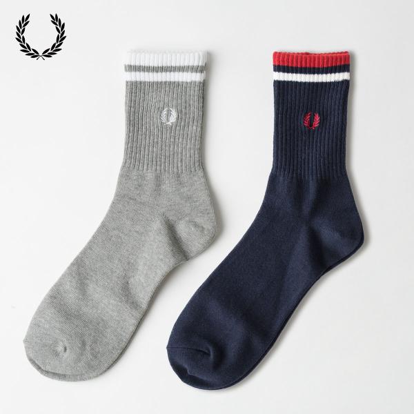 FRED PERRY フレッドペリー ティップド ショート ソックス 一足
