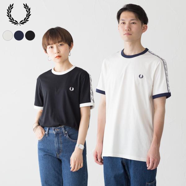 フレッドペリー FRED PERRY メンズ テープド リンガー Tシャツ m4620_01.jpg