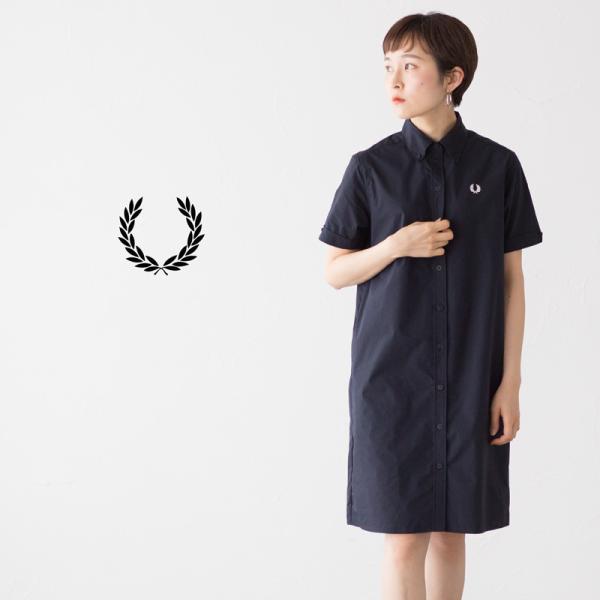 未使用　フレッドペリー　シャツドレス　ブラックウォッチ　サイズS相当 FRED PERRY（フレッドペリー） シャツ ドレス FRED PERRY Shirt Dress