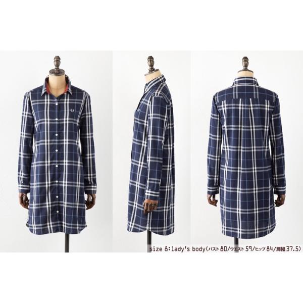 フレッドペリー レディース タータンチェック ドレス シャツ FRED PERRY TARTAN DRESS SHIRT F8315 :fp