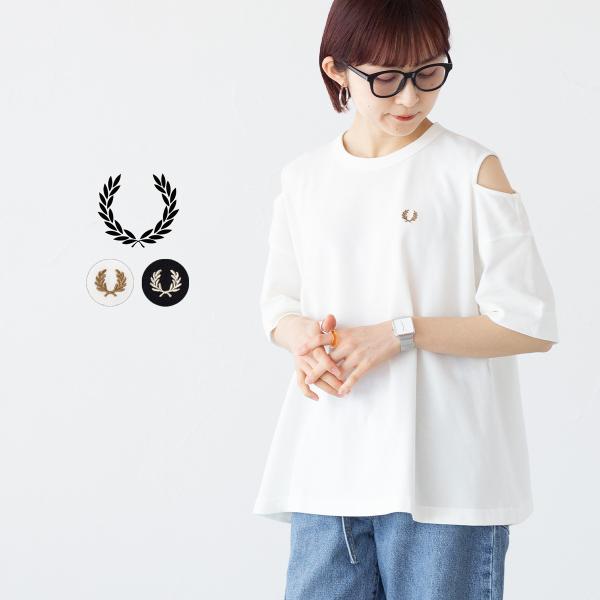 FRED PERRY（フレッドペリー） カット アウト Tシャツ FRED PERRY