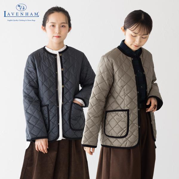 ♥️CHANEL ラベンダー ジップアップジャケット LAVENHAM（ラベンハム） ラブンスター クルーネック ジャケット LV6186