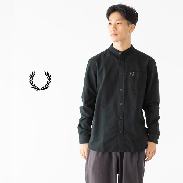 専用　フレッドペリー FRED PERRY バンドカラー オックスフォードシャツ 楽天市場】フレッドペリー FRED PERRY グランダッド カラー