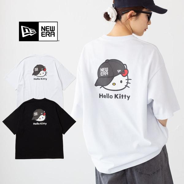 NEW ERA（ニューエラ） 半袖 オーバーサイズド コットン Tシャツ HELLO