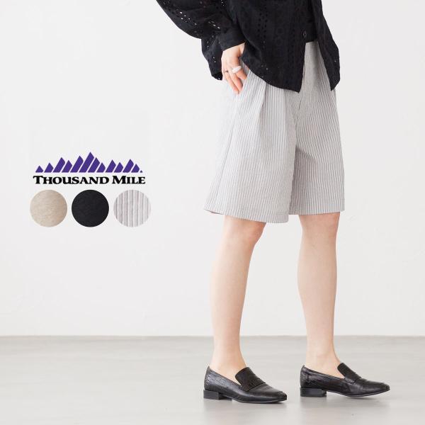 THOUSAND MILE サウザンドマイル タック ショートパンツ ハーフ