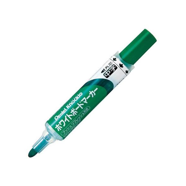 【仕様】●品番：ＥＭＷＬＭ●油性アルコール系インキ●プッシュリフレッシュ方式●丸芯●インク色：緑●直液式●線幅：２．１ｍｍ●薄くなってきたらワンノック。プッシュリフレッシュ方式採用。●長さ：１２５ｍｍ●グリーン購入法適合●ＧＰＮエコ商品ねっと掲載