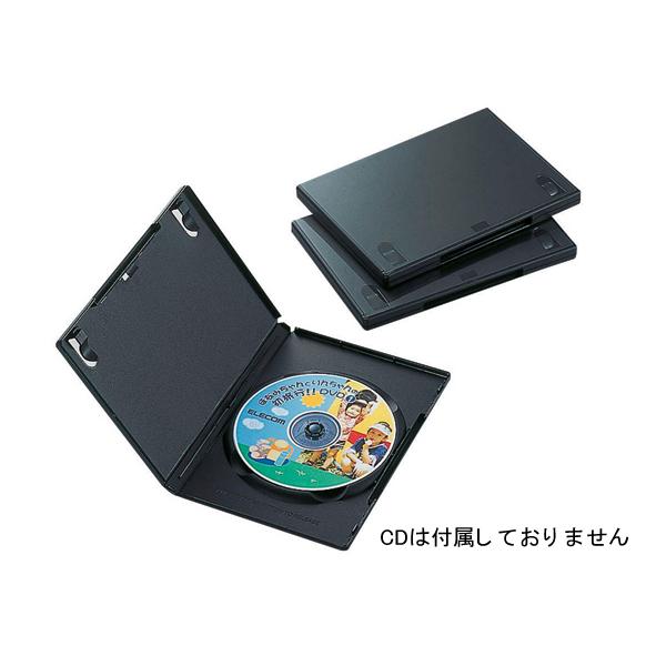 y񂹁zGR DVDg[P[X 3pbN ubN CCD-DVD01BK cucg[P[X fBAP[X L^fBA [J[h Ɠd