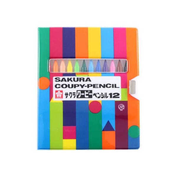 他サイト： サクラクレパス クーピーペンシル12色(ソフトケース入り) FY12-R1 １２色セット クーピーペンシル 画材の商品画像