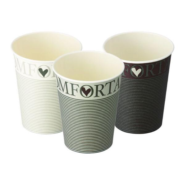 【仕様】●サイズ：口径７６．８×高さ９２．３ｍｍ●容量：２７５ｍｌ（９オンス）●材質：バージンパルプ●注文単位：１袋（５０個）