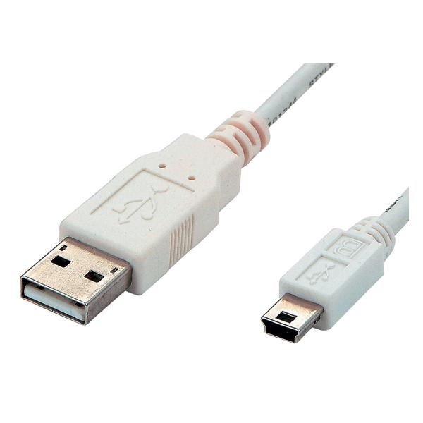 【お取り寄せ】アクロス ミニUSBケーブル 2m ASB863 ＵＳＢケーブル A to miniB ケーブル 電源タップ 配線パーツ 家電