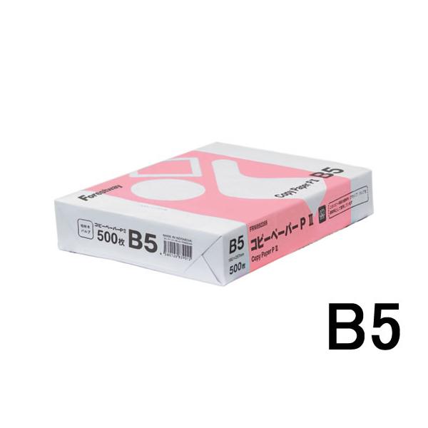 【仕様】●坪量：６４ｇ／ｍ2（四六判換算：５５ｋｇ）●紙厚：９１μｍ●白色度約９４％●サイズ：Ｂ５●入数：５００枚（１冊）●高白色タイプ●環境に配慮したＥＣＦ漂白用紙●植林木パルプを使用●多用途に使用できる汎用性と経済性が魅力のコピー用紙で...