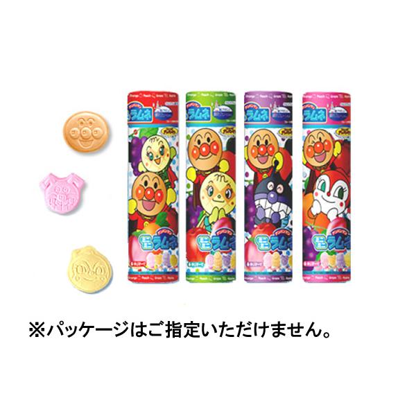【商品説明】●ピーチ、オレンジ、グレープ、アップルの４つの味のアソートです。アンパンマンキャラクターのシール付き。【仕様】●注文単位：１個（２３ｇ）