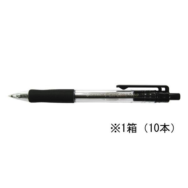 セーラー万年筆 フェアラインネオボールペンブラック10本入 16-3085