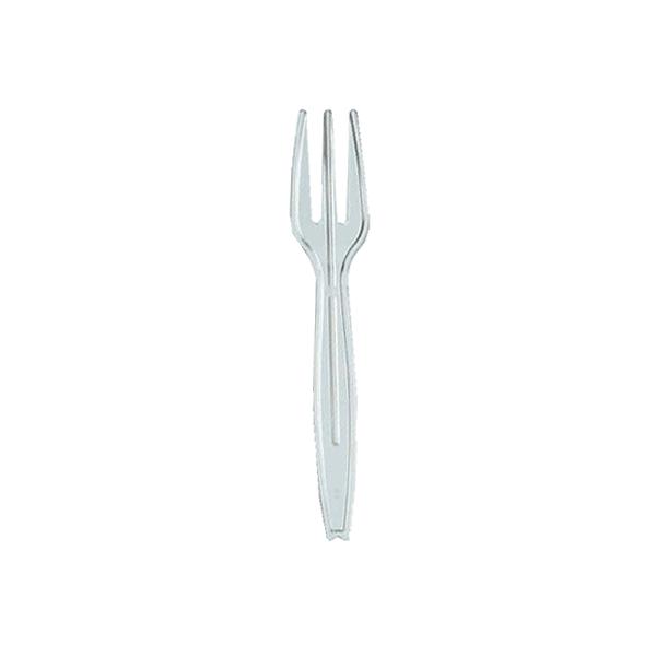 サンナップ 袋入りミニフォーク 90mm 100本 クリアー MF100P-CL 使いきりカトラリー テイクアウト 使いきり食器 キッチン テーブル