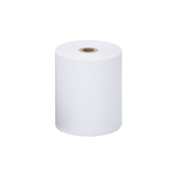 【仕様】●中保存タイプ●感熱紙ロールペーパー●サイズ（約）：紙幅８０×外径７０×内径１２ｍｍ●長さ：約６３ｍ●紙厚：約６０ミクロン●注文単位：１巻※幅８０×外径８０ｍｍ以下の感熱記録紙に対応したレジスターにお使いいただけます。※外径寸法は数...