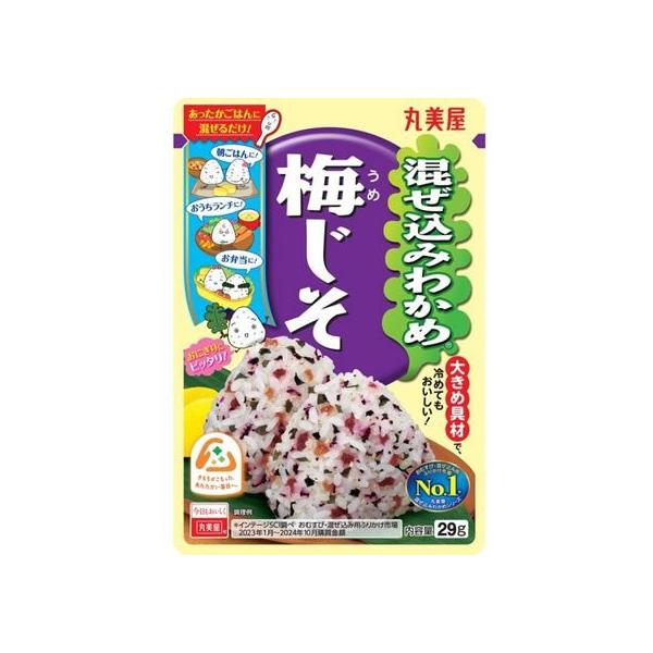 他サイト： 丸美屋 混ぜ込みわかめ梅じそ 29g ふりかけ ご飯のお供 調味料 油 食品の商品画像