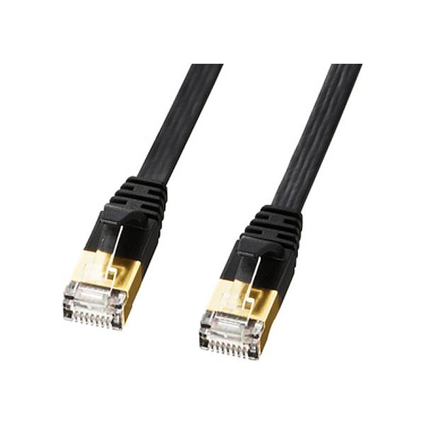 �y�����񂹁z�T�����T�v���C CAT7�E���g���t���b�gLAN�P�[�u��10m�u���b�N KB-FLU7-10BK �k�`�m�P�[�u���J�e�S���[�V �k�`�m�P�[�u�� �P�[�u�� �d���^�b�v