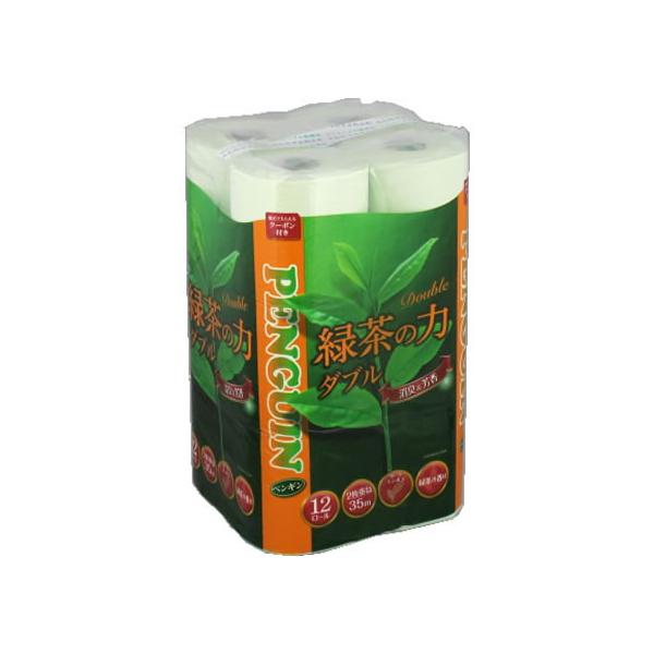 他サイト： 丸富製紙 ペンギン 緑茶の力 ダブル 35m 12ロール  トイレットペーパーの商品画像
