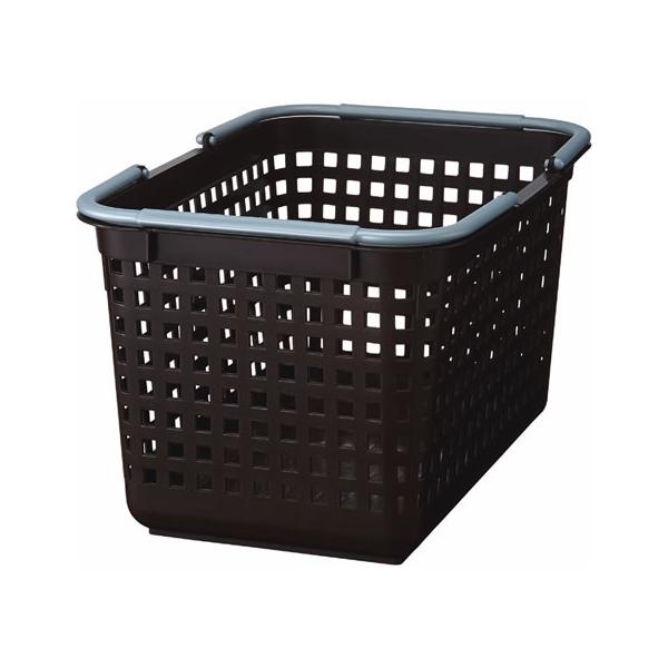 他サイト： 吉川国工業所 バスケット Mサイズ ブラウン SCB-4  カゴ ショッピングカゴ 保管 作業の商品画像