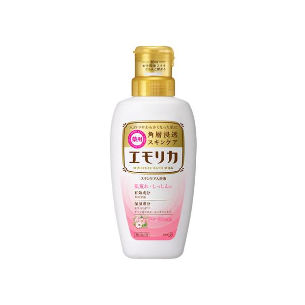 他サイト： KAO エモリカ 薬用スキンケア入浴液 フローラルの香り 本体 450mL 入浴剤 バス ボディケア スキンケアの商品画像